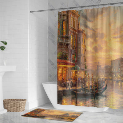 Thomas Kinkade Venetian Cafe Memory Foam Bath Mat