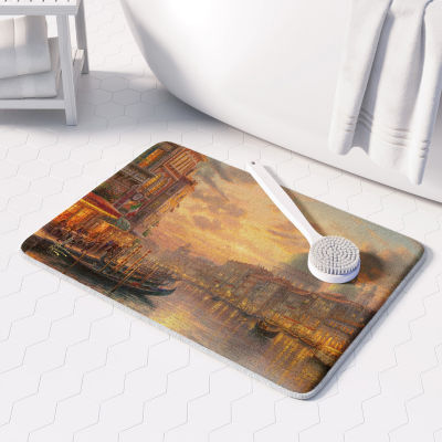 Thomas Kinkade Venetian Cafe Memory Foam Bath Mat