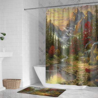 Thomas Kinkade The Good Life Shower Curtain