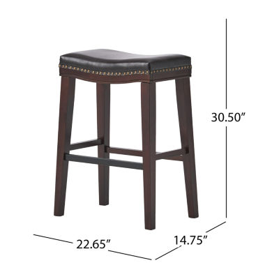 Kainu 2Pc Counter Height Nailhead Detail Bar Stool