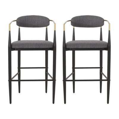 Elmore 2Pc Counter Height Upholstered Bar Stool