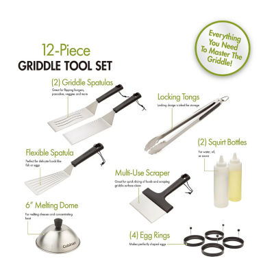 Cuisinart Outdoors Griddle Tools 12-pc. Kitchen Utensil Set