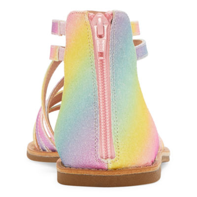 Thereabouts Little & Big Kid Girls Sofia Criss Cross Strap Gladiator Sandals