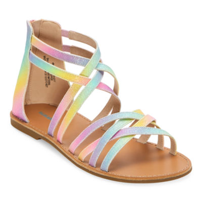 Thereabouts Little & Big Kid Girls Sofia Criss Cross Strap Gladiator Sandals