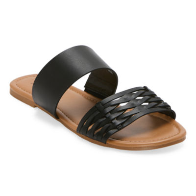 a.n.a Womens Dual Band Flat Sandals