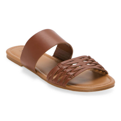 a.n.a Womens Dual Band Flat Sandals