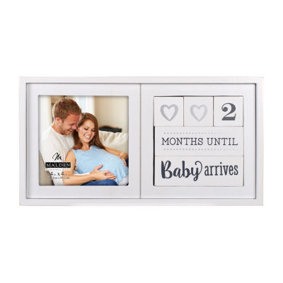 Malden "4""X4"" Baby Countdown Blocks" Tabletop Frame