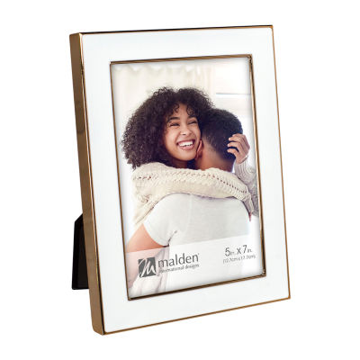 Malden "5"" X 7"" Gold With White Epoxy" Tabletop Frame