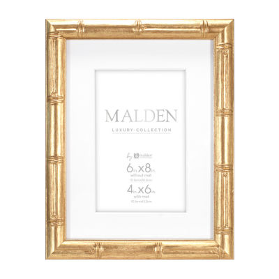 Malden 4"X6" & 6"X8" Gold Matted Bamboo Tabletop Frame