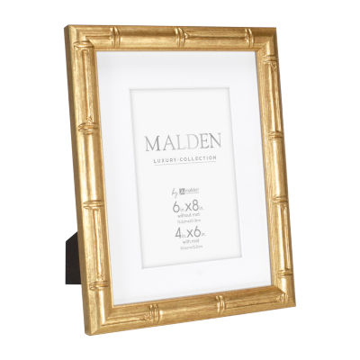 Malden 4"X6" & 6"X8" Gold Matted Bamboo Tabletop Frame