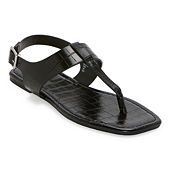 Black and White High contrast sandals from JCP; perfect for