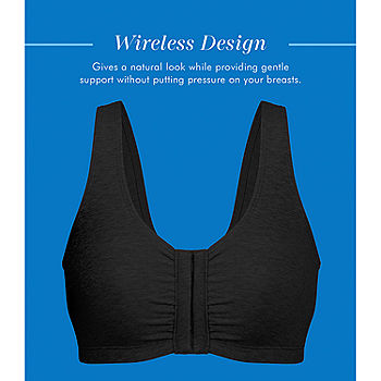 Womens Bestform Wireless Cotton Bra with Front Closure 5006770