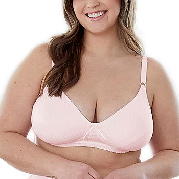Bestform Striped Wireless Cotton Bra with Lightly-Lined Cups