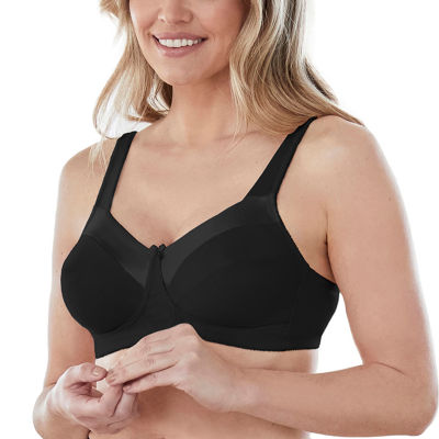 Bestform 5006715 Satin Trim Wireless Cotton Bra With Unlined Cups