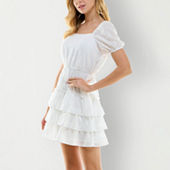 White graduation shop dresses jcpenney