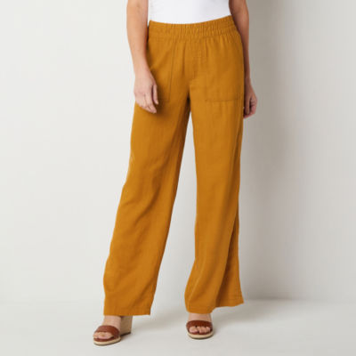 St. John's Bay Loose Fit Wide Leg Linen Trouser