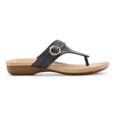 St. John's Bay Womens Zan T-Strap Flat Sandals