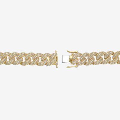 10K Gold 8 1/2 Inch Semisolid Curb Chain Bracelet