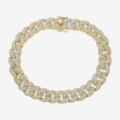 10K Gold 8 1/2 Inch Semisolid Curb Chain Bracelet