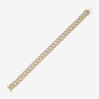 10K Gold 8 1/2 Inch Semisolid Curb Chain Bracelet