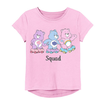 Little & Big Girls Round Neck Short Sleeve Care Bears Graphic T-Shirt