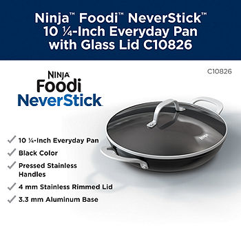Ninja Foodi NeverStick Vivid 10.25 and 12 Fry Pans w/Lids 