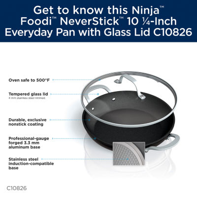 Ninja Foodi Neverstick 10.25" Frying Pan with Lid