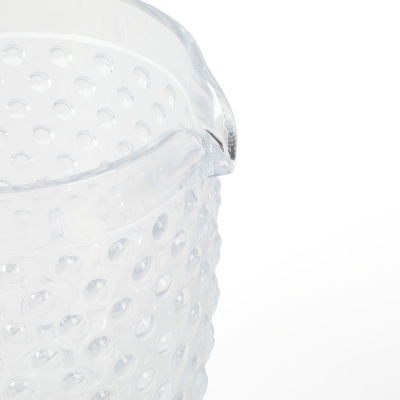 Martha Stewart Chauncey Hobnail Glass Serving Pitcher