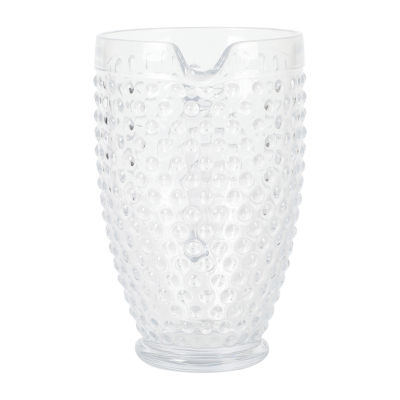 Martha Stewart Chauncey Hobnail Glass Serving Pitcher