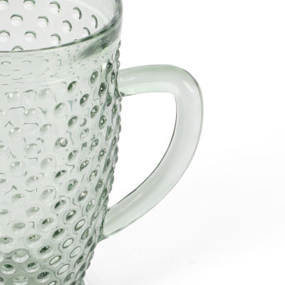 Martha Stewart Chauncey Hobnail Glass Serving Pitcher