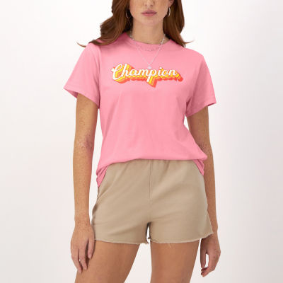 Champion Womens Crew Neck Short Sleeve Active T-Shirt