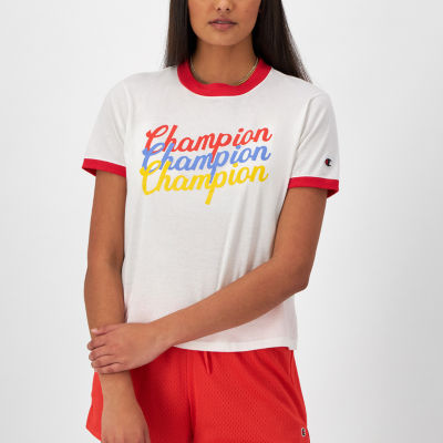 Champion Womens Crew Neck Short Sleeve T-Shirt