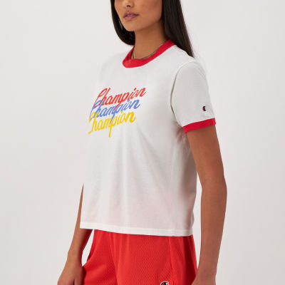 Champion Womens Crew Neck Short Sleeve T-Shirt