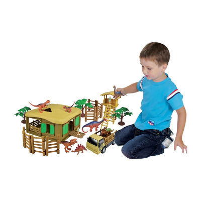 Red Box Dinosaur Figure Toy Playset