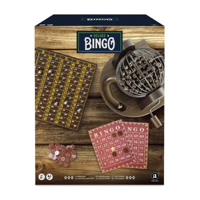 Merchant Ambassador Craftsman Deluxe Wood Bingo Game Set Board Game