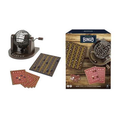 Merchant Ambassador Craftsman Deluxe Wood Bingo Game Set 390 Board Game