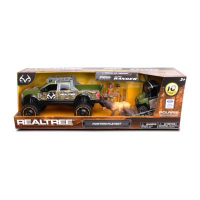 Realtree Hunting Playset Ford F250 With Elk Toy Playset