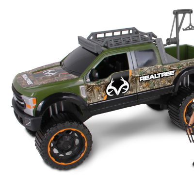Realtree Hunting Playset Ford F250 With Elk Toy Playset
