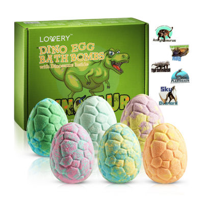 Lovery 12-Pc. Dinosaur Bath Bombs Gift Set 6 Bath Bomb Toys With Surprises Inside