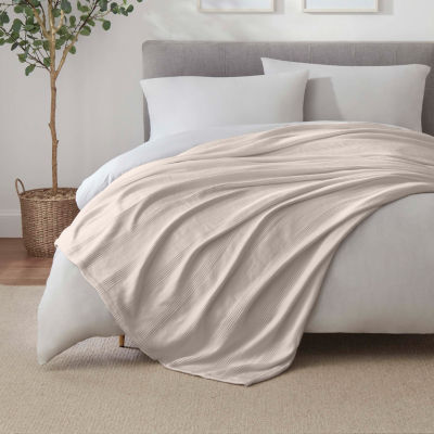 Vellux All Season Knit Cotton Collection Blanket