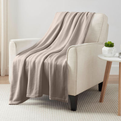 Vellux All Season Knit Cotton Collection Blanket