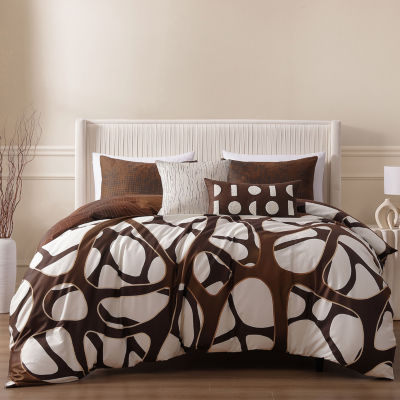 Bebejan Toffee Web 5-pc. Midweight Reversible Comforter Set