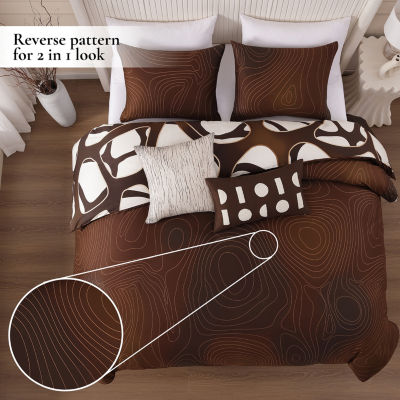 Bebejan Toffee Web 5-pc. Midweight Reversible Comforter Set