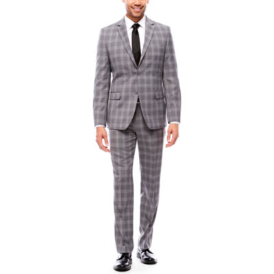 Collection By Michael Strahan Mens Plaid Slim Fit Suit Jacket