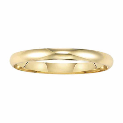 Womens 2MM 14K Gold Wedding Band