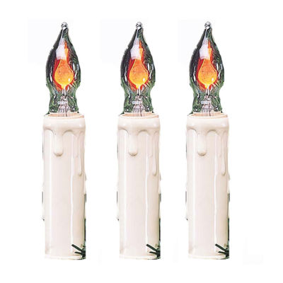 Kurt Adler 7-Light Flicker Flame Candle Light Set