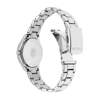 Citizen Silhouette Crystal Womens Crystal Accent Silver Tone Stainless Steel Bracelet Watch Fe1140-86x