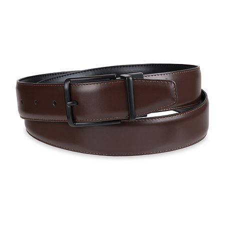 Van Heusen Mens Reversible Belt, M (34-36), Brown