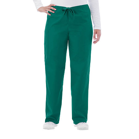 Fundamentals By White Swan 14920 Drawstring Unisex Adult Scrub Pants, Small, Green