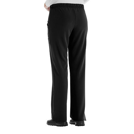 Jockey 2377 Womens Tall Stretch Fabric Scrub Pants, Small Tall, Black